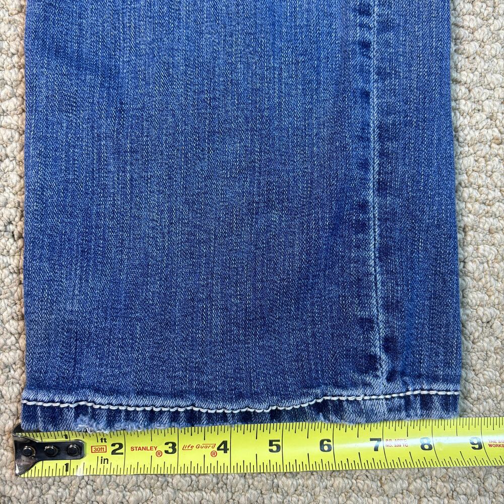 BKE jeans Tyler Straight 34x29 embroidered western stitched blue wash Buckle - Picture 5 of 7